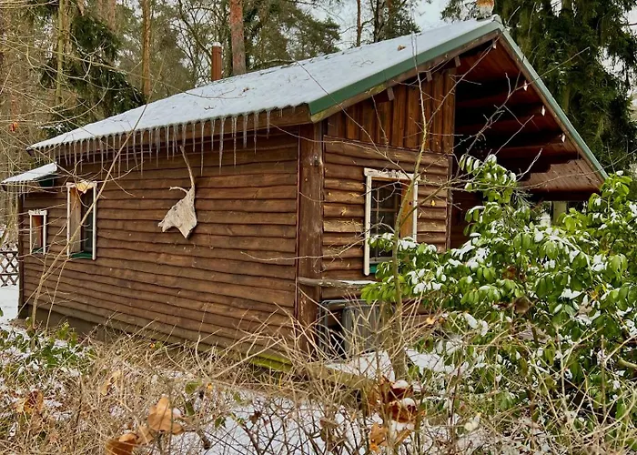 Holzhaus Waldwichtel Am Wald Und Prázdninový dům