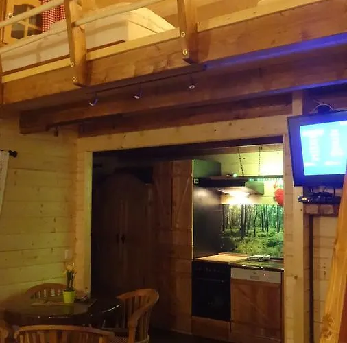 度假居 Holzhaus Waldwichtel Am Wald Und